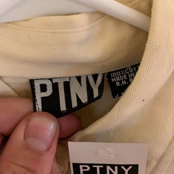 PTNY Tan Demin SS Blouse - Picture 2 of 4